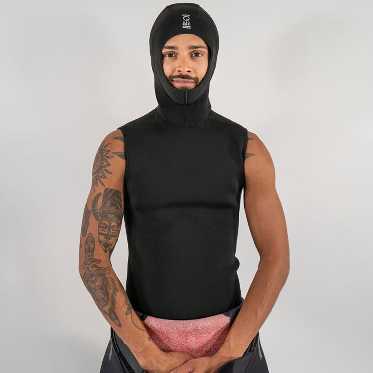 【DISCERNMENT】4 Pocket nylon hood vest Fourth Element Men's Hooded Vest 5/3mm