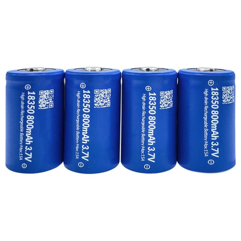 Imren 3.7V 18350 800mAh Rechargeable Lithium Battery