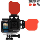 Flip FLIP13 GoPro Flip Filters Kit with Dive & Deep Filters for GoPro Hero 13, 12, 11, 10, 9, 8, 7, 6, 5 