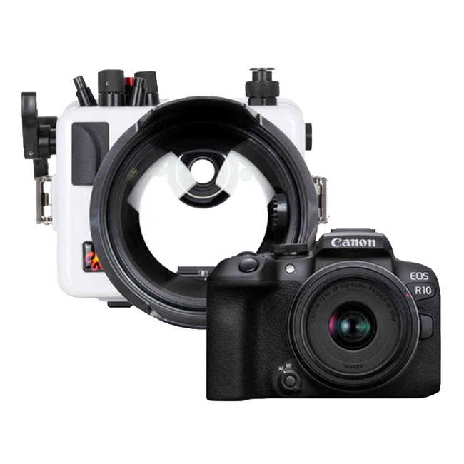 Ikelite Canon EOS R10 Housing, Camera, Port Package
