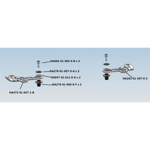  Nauticam Pair of Handle Brackets with Screws for NA-5DIV 