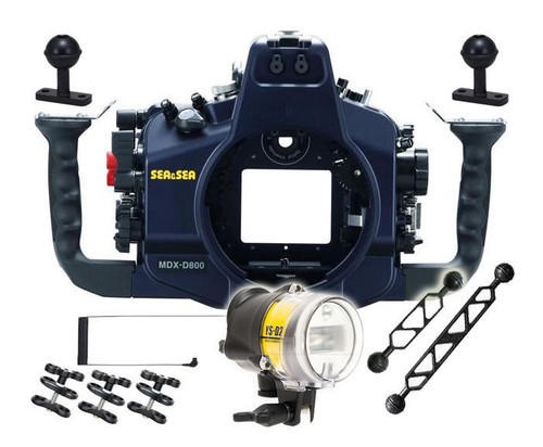 No Brand Sea and Sea Nikon D810 Housing, Strobe and Port Package