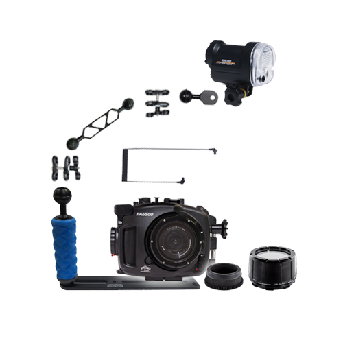 Fantasea Sony A6500 Housing, Port, Gear and YS-01 Strobe Package