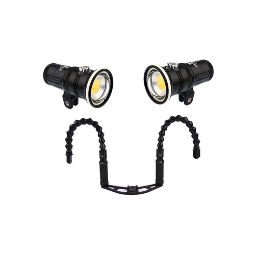 Kraken Sports Kraken "Best Quality" Underwater Dual Light Package for GoPro, Paralenz 