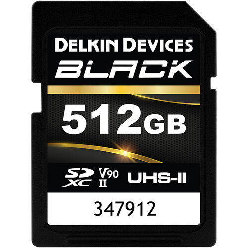  Delkin Devices Black UHS-II SDXC Memory Card 