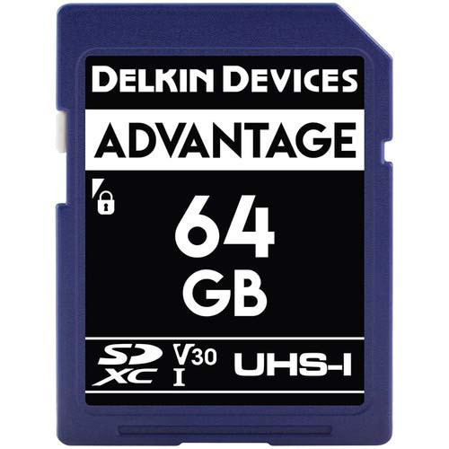  Delkin Advantage SD 633X UHS-I (V30) Memory Card 