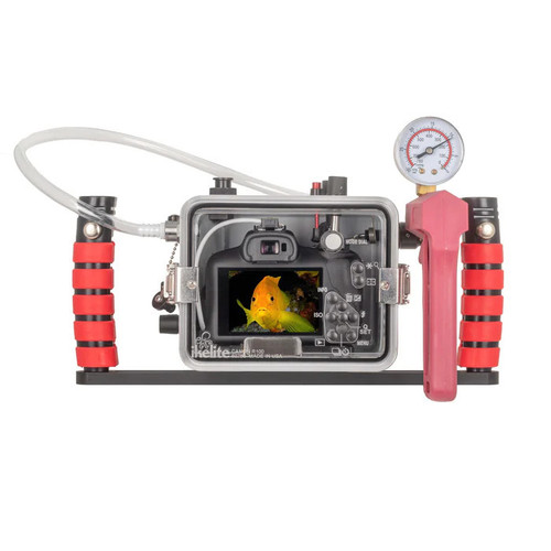 Ikelite 200DLM/D Canon EOS R100 Underwater Housing with Dome Port, Handles & Vacuum   Ikelite 200DLM/D Canon EOS R100 Underwater Housing with Dome Port, Handles & Vacuum