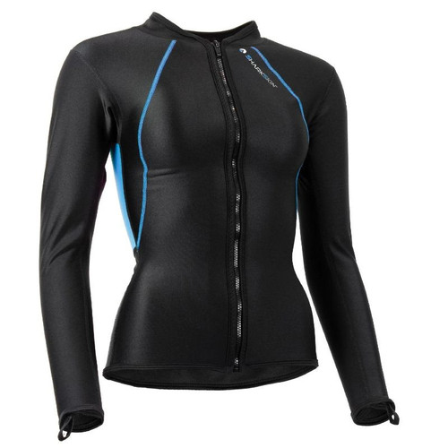 Sharkskin Chillproof Long Sleeve Chest Zip Top - Womens