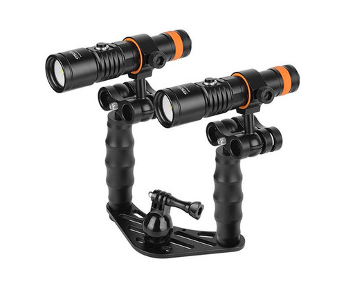 OrcaTorch Orcatorch D710V Mk II Double Light Combo Kit for GoPro 