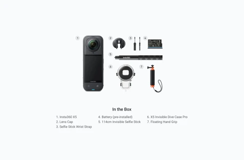 Insta360 X5 Invisible Pro Dive Bundle