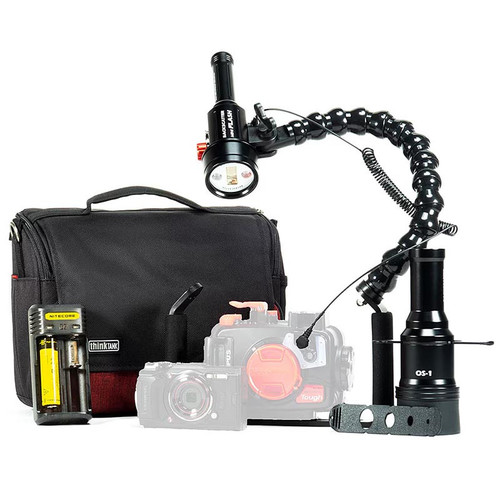  Backscatter Mini Flash 3 Underwater Single Strobe & Snoot Package 