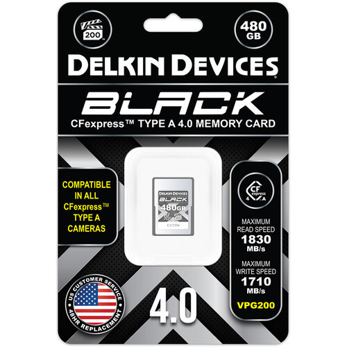  Delkin Devices BLACK CFexpress Type A 4.0 Memory Card 