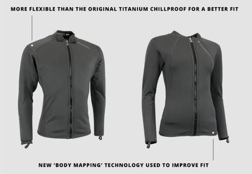 Sharkskin Titanium 2 Long Sleeve Full Zip Top (Male)