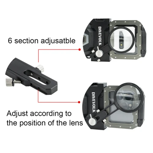 Divevolk Seatouch 4 Max Plus Expansion Clamp with 67mm Adapter Arm