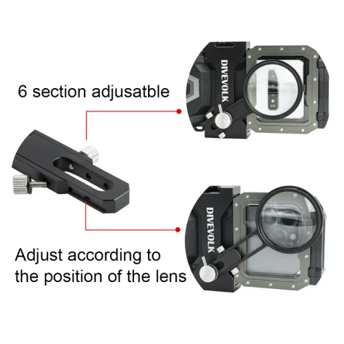 Divevolk Seatouch 4 Max Plus Expansion Clamp with 67mm Adapter Arm 