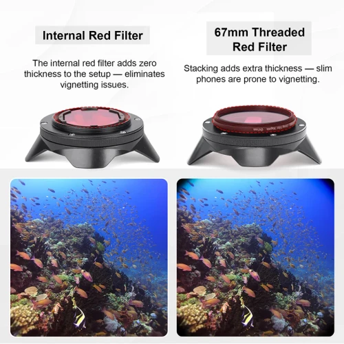  Divevolk Internal Red Filter for Wide Angle Lens 