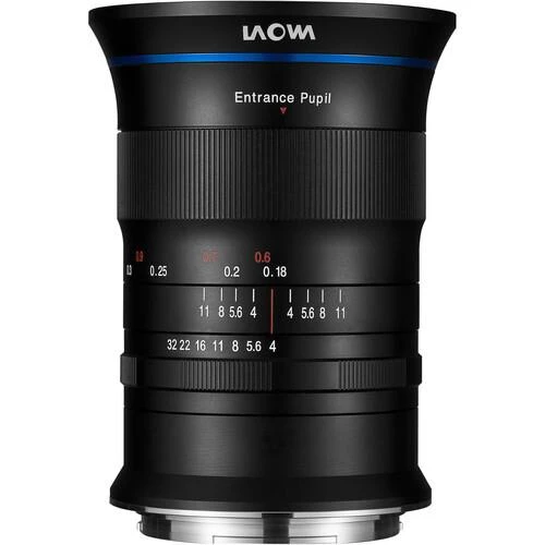 Fujifilm GFX underwater housing configured with a large wide-angle port for the Laowa 17mm lens