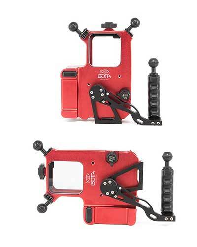 Adjustable handles on Isotta Movable Smartphone Camera Tray