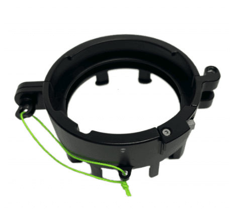 Marelux SOFT Mini mounted on underwater strobe dock quick-release mount