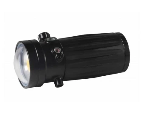 Marelux Artemis 6000 video light mounted on an underwater camera arm