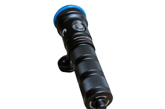 Bluewater Photo 3000 Lumen Video Light illuminating a reef scene