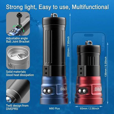 divepro m80 video light