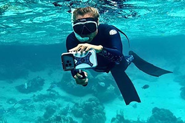 GoPro-style mounting with trays, lights, and accessories