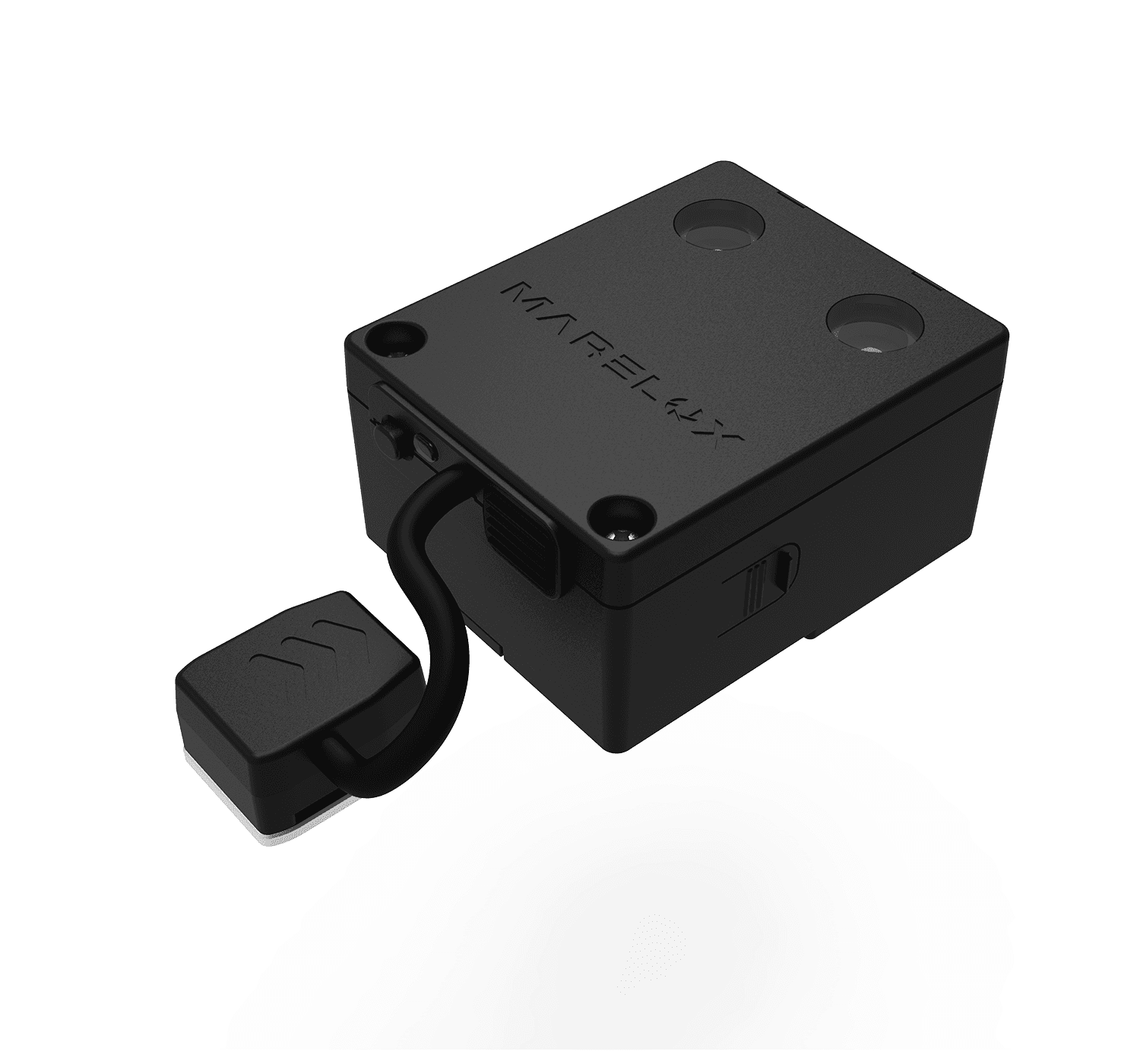 Marelux Flashfuel FF2100 manual flash trigger and power bank module inside housing