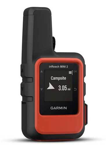 Garmin inReach Mini 2 mounted to a pack strap for quick access