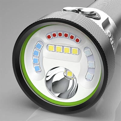 Divepro M35 V3 red blue and UV underwater lighting modes