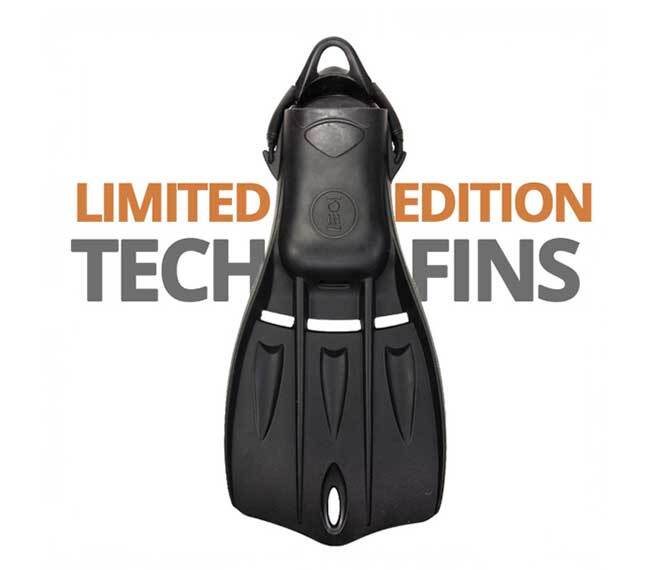 Stiff, vented blade of the Fourth Element Tech Fin for precise control