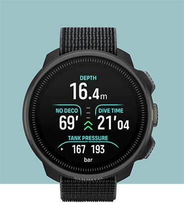 Suunto Nautic S dive computer screen showing multi-gas mode