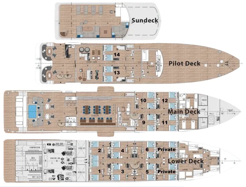 Black Pearl deck plan