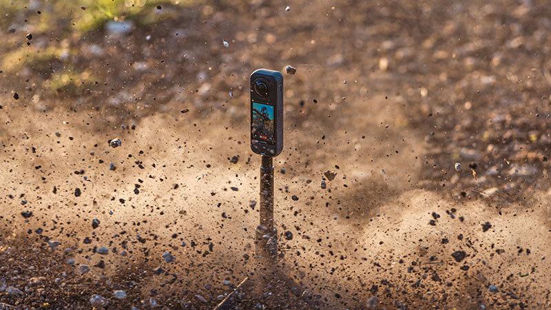 Rugged design with replaceable lens covers and protected microphones