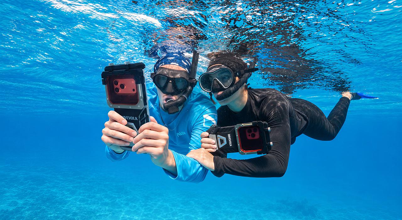 DiveVolk SeaTouch 6 Pro smartphone housing underwater touchscreen housing