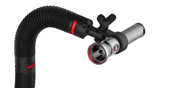 Mounting options for the SeaLife Mini 1600s on trays, arms, and helmets