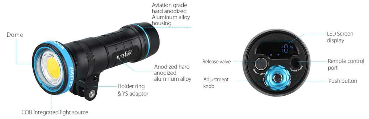 weefine solar flare 13000 pro video light