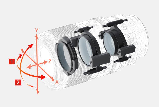 Optical SteadyShot stabilization assisting macro shooting