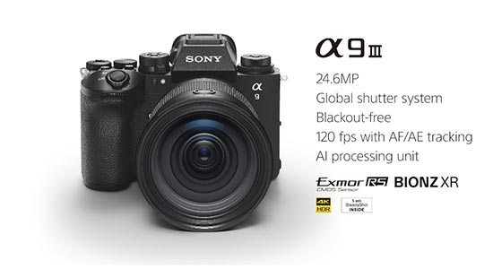 Sony A9 III camera