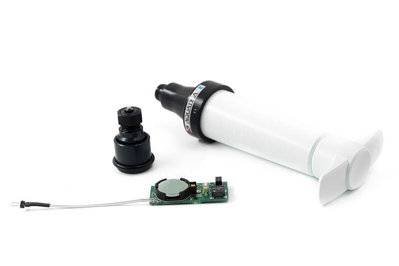 Aquatica Surveyor vacuum pump valve and moisture sensor installed on the Sony A7R VI housing; replace placeholder with approved image