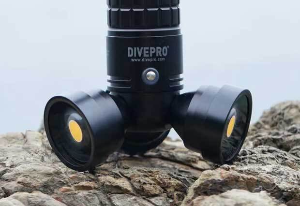 Close-up of the V360Pro LEDs and heat-sink delivering 36000 lumens