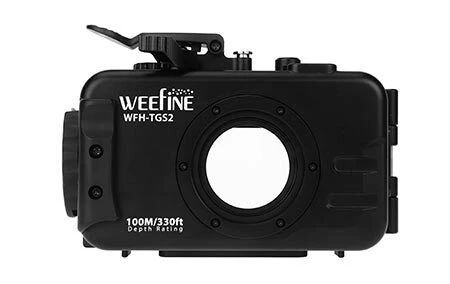 Front M52 lens mount on Weefine WFH-TGS2 underwater camera housing