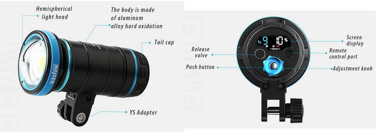 WEE FINE WF smart focus1000FR 水中ライト＆ストロボ 水中ライト フィッシュアイ WF Smart Focus 1000FR 【公式通販】