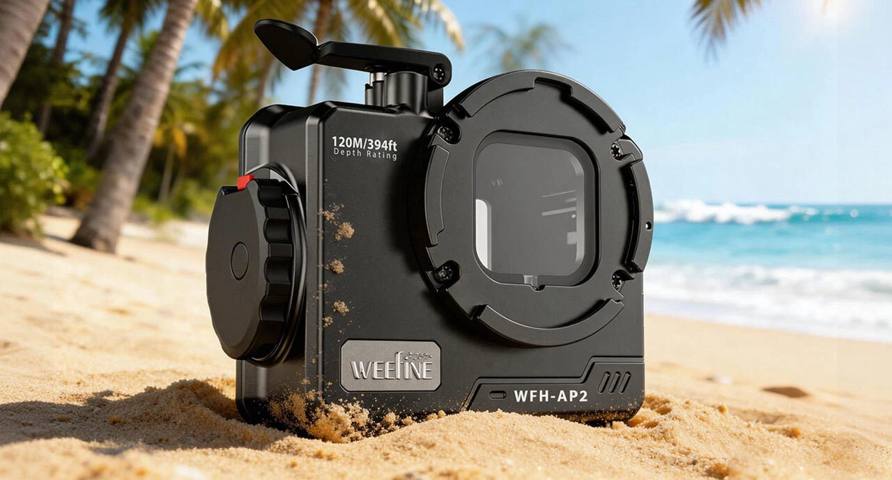 Weefine WFH-DP2 Action Camera Housing for DJI Osmo Action 6 underwater