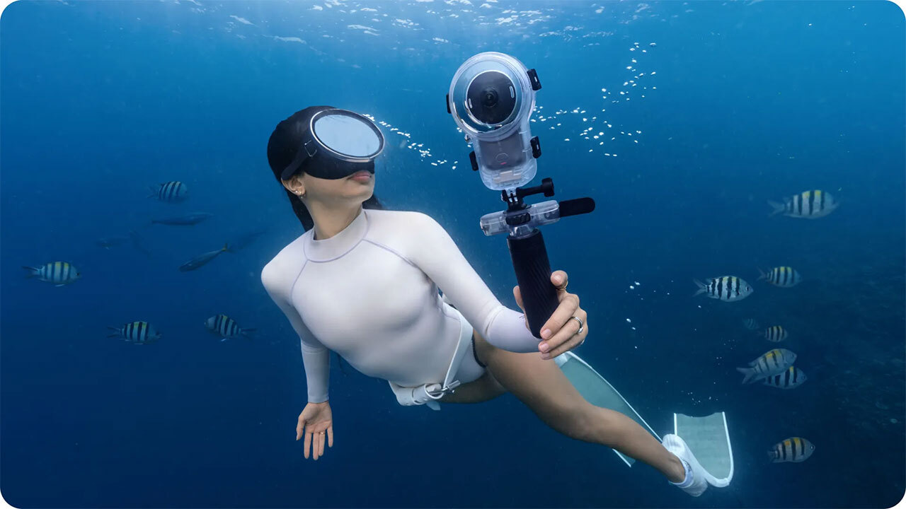 Insta360 X6 Invisible Dive Case Pro underwater housing for the Insta360 X6 360 camera