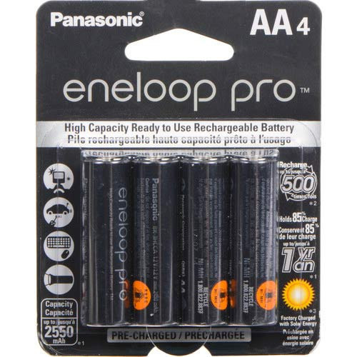 Score four rechargeable eneloop pro AA batteries with charger at $31 (Reg.  $40)