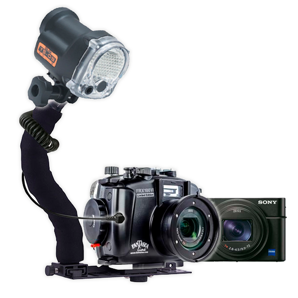 Fantasea RX100 VII Camera, Housing and YS-03 Solis Strobe Package