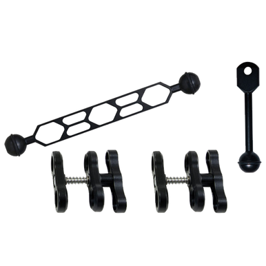 Sea &amp; Sea Sea38 Arm 8 水中カメラ ダブルボール ストロボヘッド Sea & Sea Arm 8 Set for Underwater Lighting (Medium)