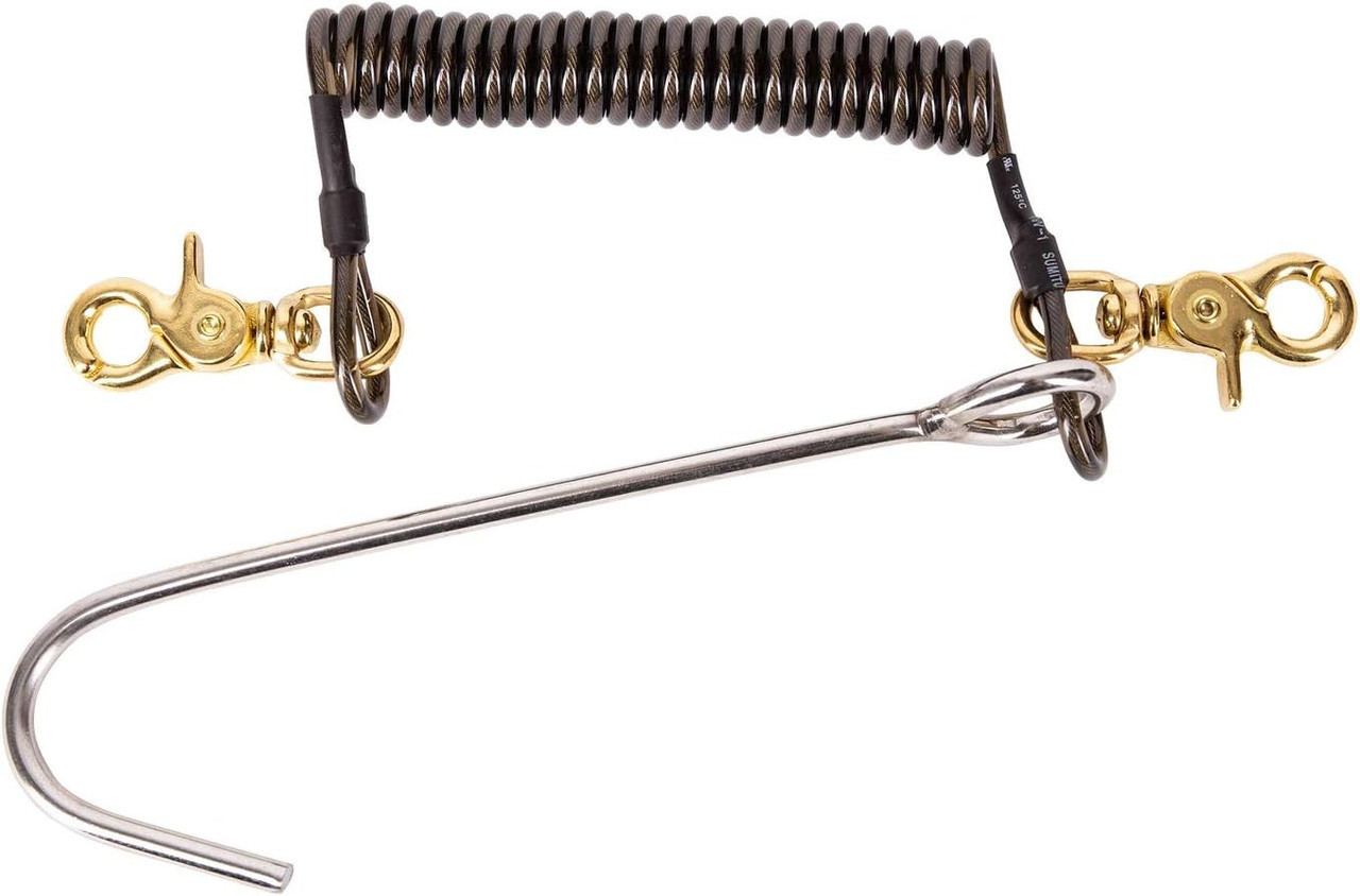 TRIDENT Reef Drift Hook with Clips & Coiled Lanyard