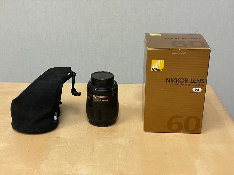 USED Nikon AF-S Micro NIKKOR 60mm f/2.8G ED Lens
